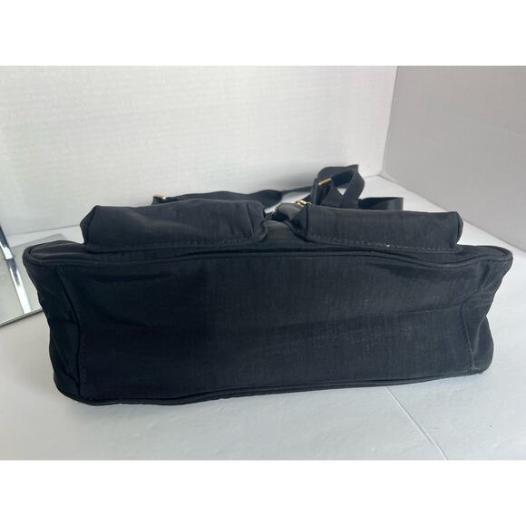 Baggallini San Marino Black Nylon Satchel Tote Shoulder Travel Bag - Picture 5 of 15